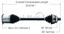 Picture of Audi A4 Left Front CV Shaft 02-08 8E0407451JX