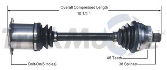 Picture of Audi A4 Right Front CV Shaft 02-05 8E0407272AA