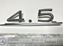 Picture of Mercedes model sign 4.5 1098170415 new